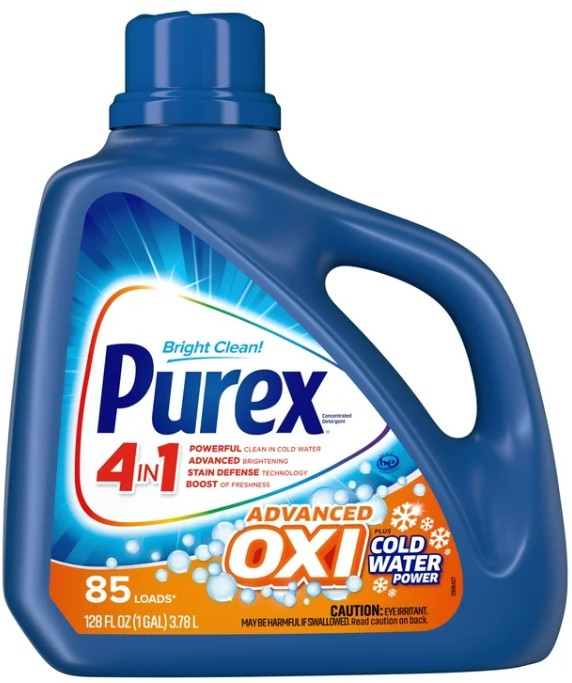 1035907 128 Fl Oz Advanced Oxi No Scent Laundry Detergent Liquid - Pack of 4 - Bellso
